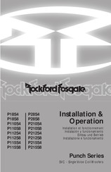 Rockford Fosgate P28S4 Installation Et Fonctionnement