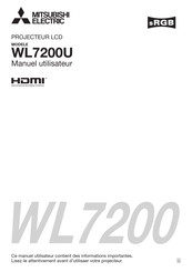 Mitsubishi Electric WL7200 Manuel Utilisateur