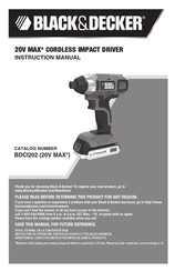 Black & Decker BDCD220IA Manuel D'instructions