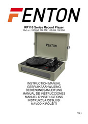 Fenton RP118E Manuel D'instructions