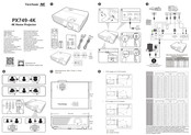 ViewSonic PX749-4K Guide De Démarrage Rapide