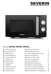 SEVERIN MW 7762 Mode D'emploi