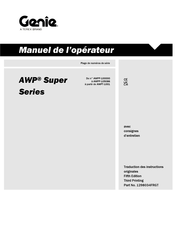 Terex AWP Super Serie Manuel De L'opérateur