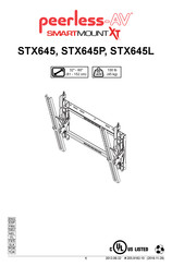 peerless-AV SMARTMOUNT XT Mode D'emploi