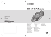 Bosch GHO 18V-26 Professional Notice Originale