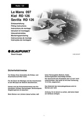 Bosch Blaupunkt Le Mans 097 Instructions De Montage