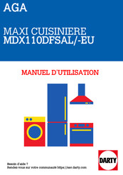 AGA Masterchef Deluxe 110 Mixte Mode D'emploi & Instructions D'installation