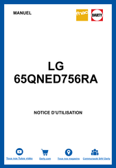 LG 65QNED756RA Guide De L'utilisateur