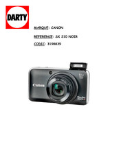 Canon PowerShot SX 210 Guide D'utilisation