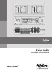 Nidec LEROY-SOMER D550 Manuel D'installation Et De Maintenance