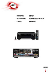 Denon AVR-X6200W Manuel De L'utilisateur