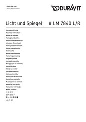 DURAVIT LM 7840 R Notice De Montage