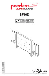 peerless-AV SMARTMOUNT SF16D Mode D'emploi