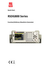 RS Pro RSDG800 Serie Démarrage Rapide