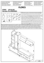 CONFORAMA FLORES UP 01135 Instructions D'assemblage