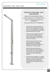 AMA LUXURY SHOWERS SATURNO SA5900 Manuel De Montage D'utilisation Et De Maintenance