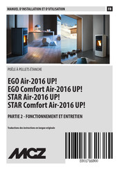 MCZ EGO Air-2016 UP! Manuel D'installation Et D'utilisation