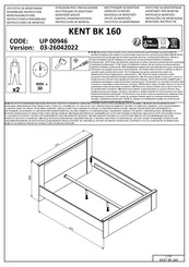 Forma Ideale KENT BK 160 Instructions D'assemblage