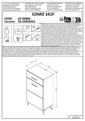 Forma Ideale COMO 1K1F Instructions D'assemblage