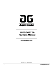 Aquaglide RIDGEWAY 20 Mode D'emploi