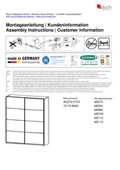 Rauch ME378 Instructions De Montage