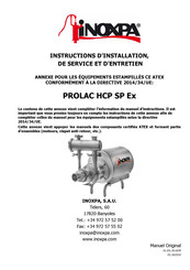 iNOXPA PROLAC HCP SP Ex Instructions D'installation, De Service Et D'entretien