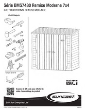 Suncast Remise Moderne BMS7480 Serie Instructions D'assemblage