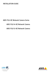 Axis P3214-VE Guide D'installation