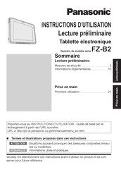 Panasonic FZ-B2 Instructions D'utilisation