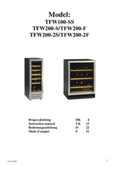 Tefcold TFW200-2F Mode D'emploi