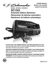 Schumacher Electric SC1343 Guide D'utilisation