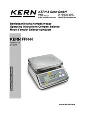 KERN FFN-N Serie Mode D'emploi