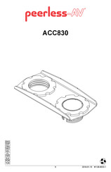 peerless-AV ACC830 Mode D'emploi