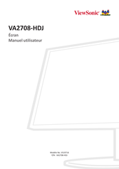 ViewSonic VA2708-HDJ Manuel Utilisateur