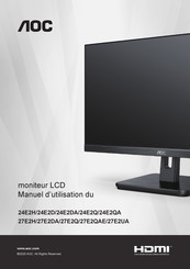 AOC 27E2QAE Manuel D'utilisation