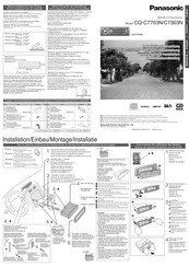 Panasonic CQ-C7303N Instructions D'installation