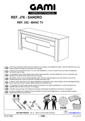 Gami SANDRO J76 332 Instructions De Montage