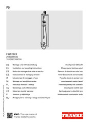 Franke 7612982289200 Notice De Montage Et De Mise En Service