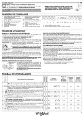 Whirlpool WD0BD851AX Guide Rapide