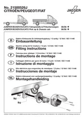 Jaeger 21500526J Instructions De Montage