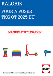 Team kalorik TKG OT 2025 BU Mode D'emploi