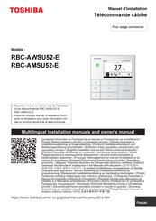 Toshiba Carrier RBC-AMSU52-E Manuel D'installation