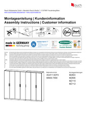 Rauch M2806 Instructions De Montage