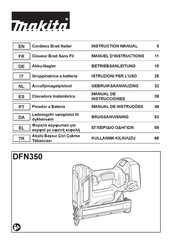 Makita DFN350ZJ Manuel D'instructions