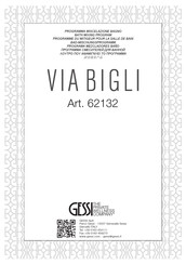 Gessi VIA BIGLI 62132 Mode D'emploi