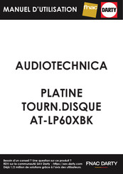 Audio-Technica AT-LP60X USBGM Manuel De L'utilisateur