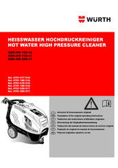 Würth HDR-HW 190-15 Instructions D'utilisation Originales