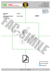 UMBRA RIMORCHI 33024/VM Instructions De Montage