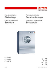 Miele professional PT 8507 G Plan D'installation