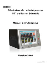 Boston Scientific G4 Manuel De L'utilisateur